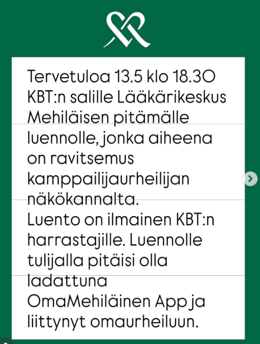 Mehiläisen ravitsemusluento 13.5. KBT:n salilla