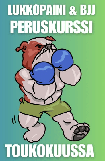 Lukkopainin ja BJJ:n tehoperuskurssin mainos