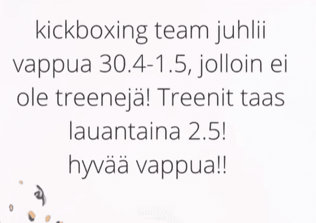 Vappu 2026 — Kickboxing Team Oulu